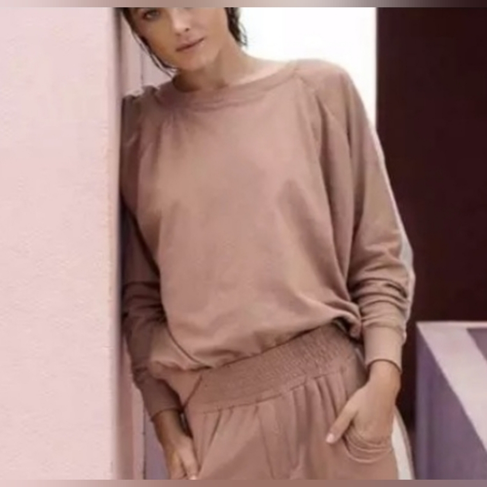 Acacia Swimwear Tan Sweatshirt